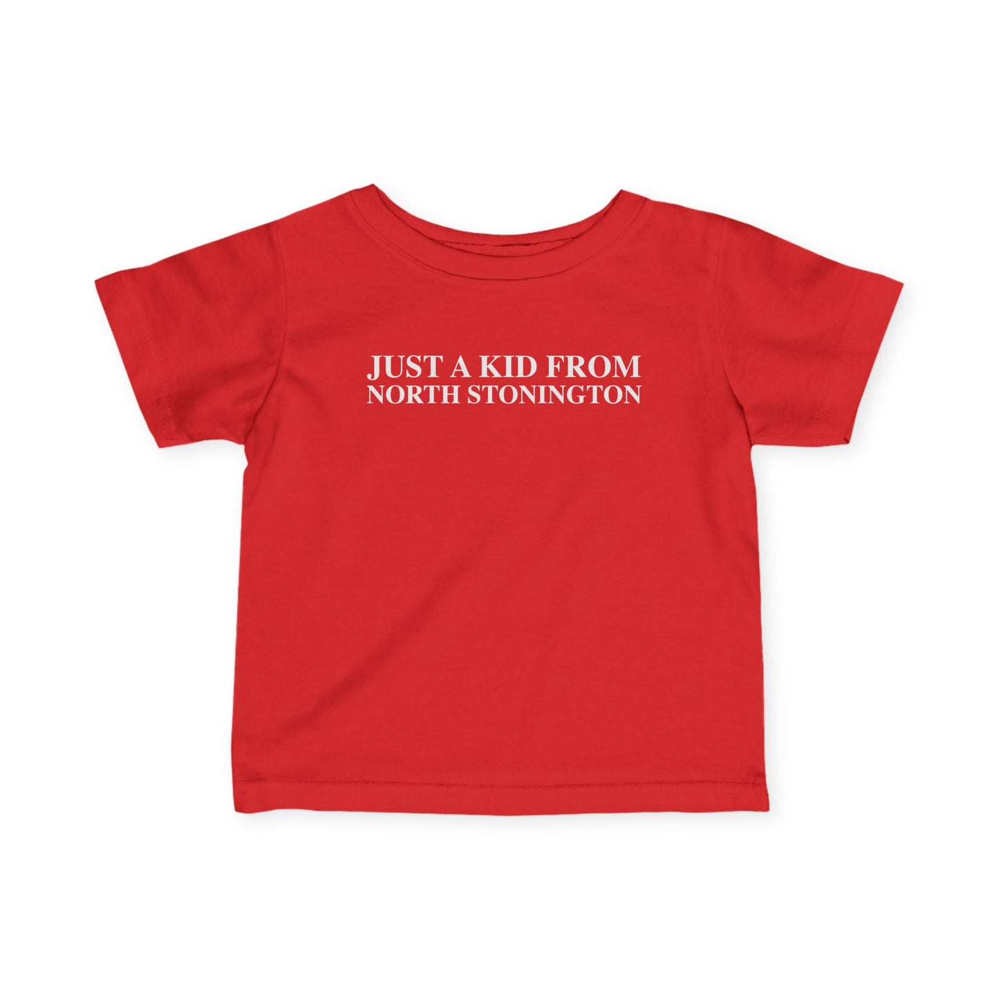 Just a kid from Stonington Infant Fine Jersey T-Shirt