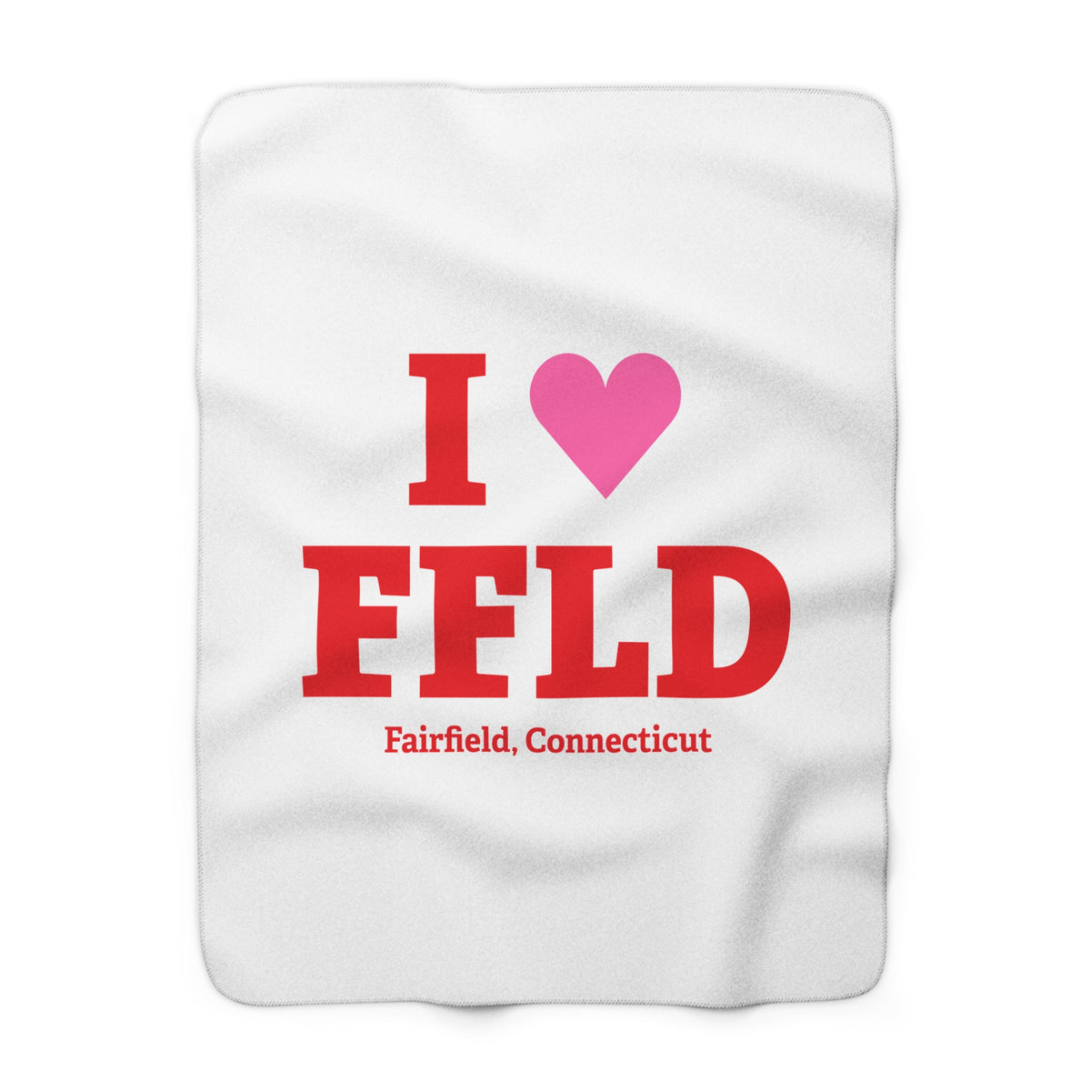 I Heart FFLD Sherpa Fleece Blanket