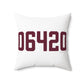 06420 Salem Connecticut Zip Code Spun Polyester Square Pillow