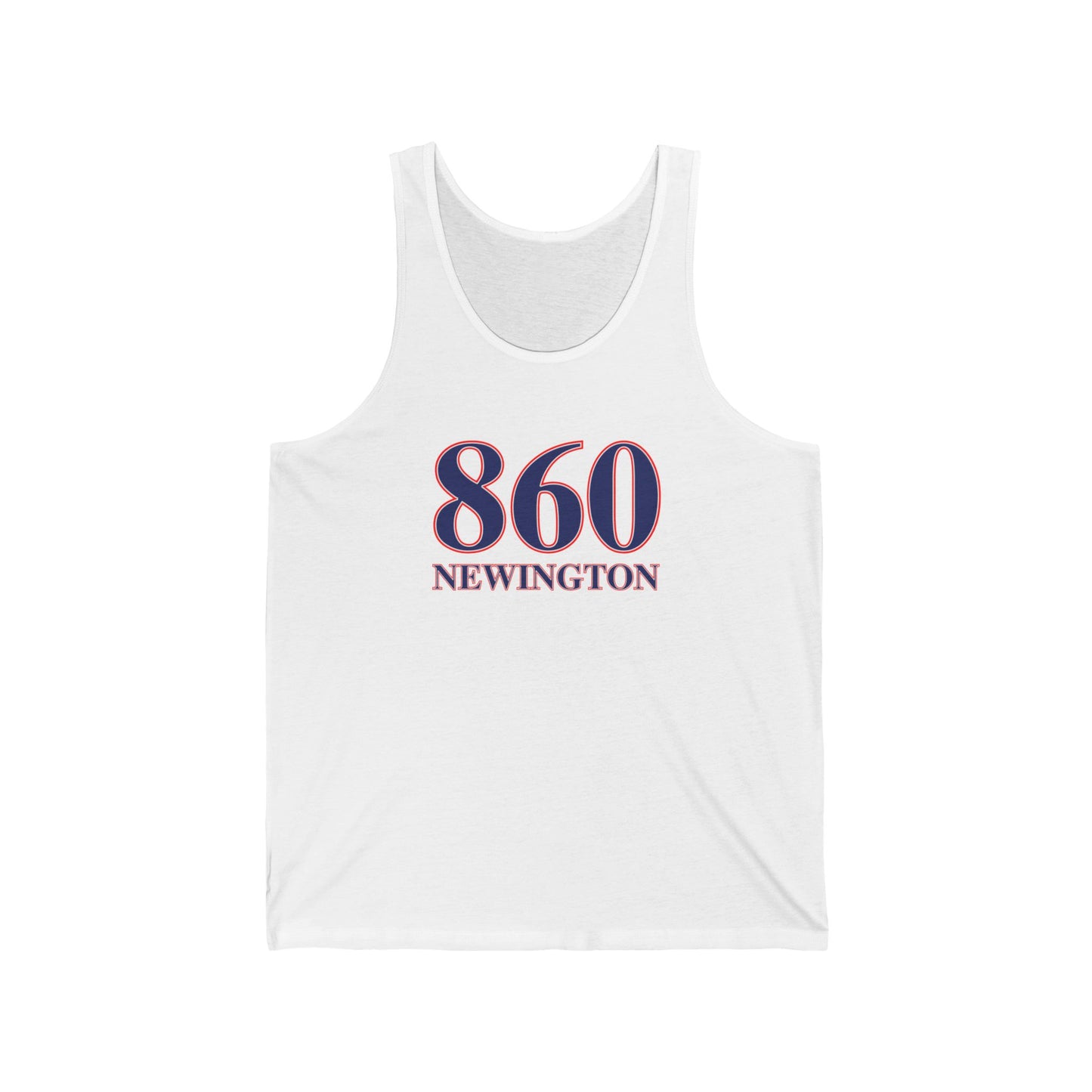 860 Newington Red, White & Blue Unisex Jersey Tank Top