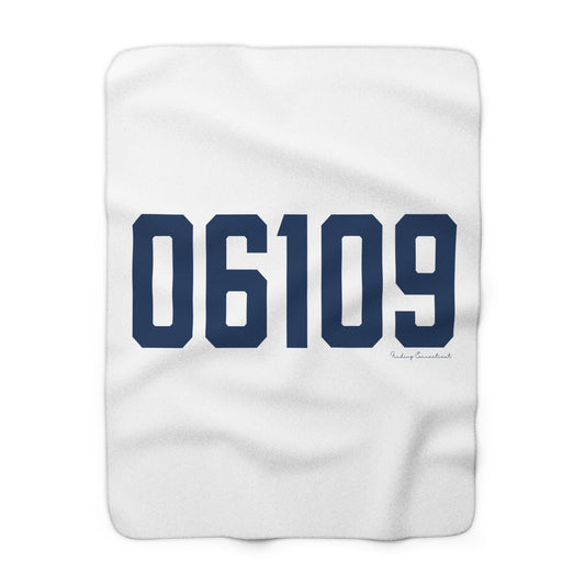 06109 Wethersfield Connecticut Zip Code Sherpa Fleece Blanket