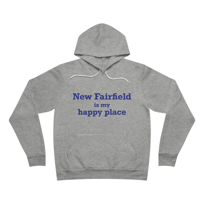 New Fairfield Is My Happy Place Unisex Sponge Fleece Pullover Hoodie