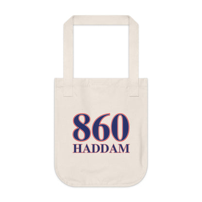 860 Haddam Red, White & Blue Organic Canvas Tote Bag