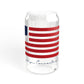 Brooklyn Connecticut Flag Sipper Glass, 16oz