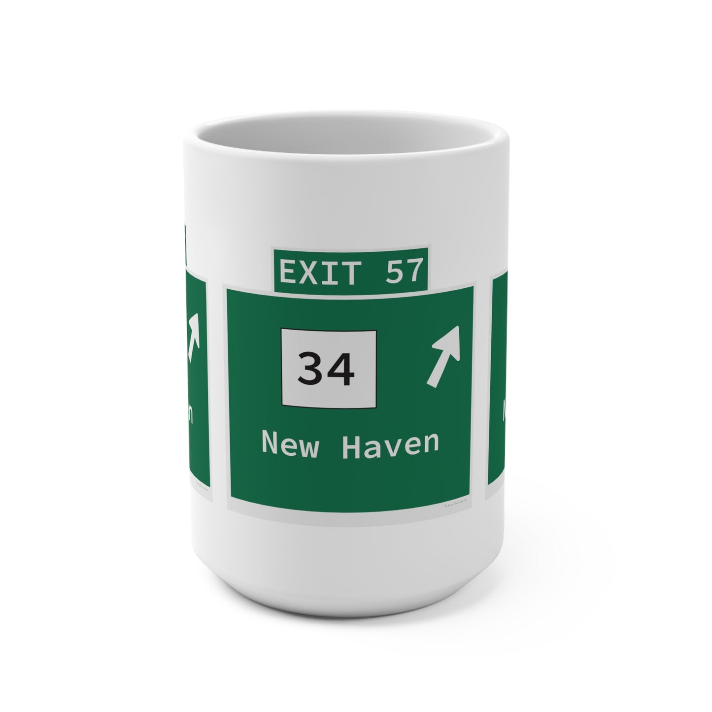 Vintage WCP Exit 57 Sign Mug 15oz