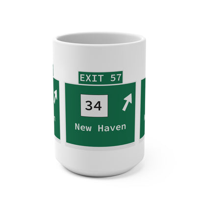 Vintage WCP Exit 57 Sign Mug 15oz