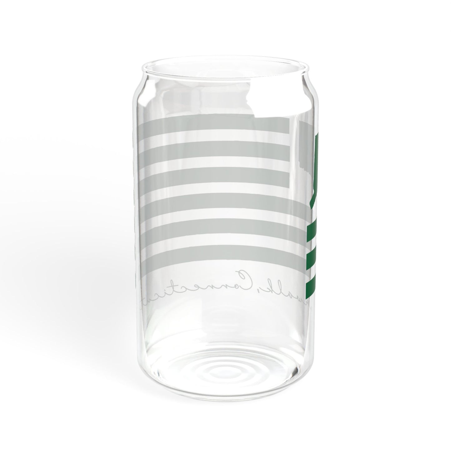 Norwalk Connecticut St. Patrick's Day Flag Sipper Glass, 16oz