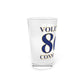 Voluntown 860 Connecticut Pint Glass, 16oz