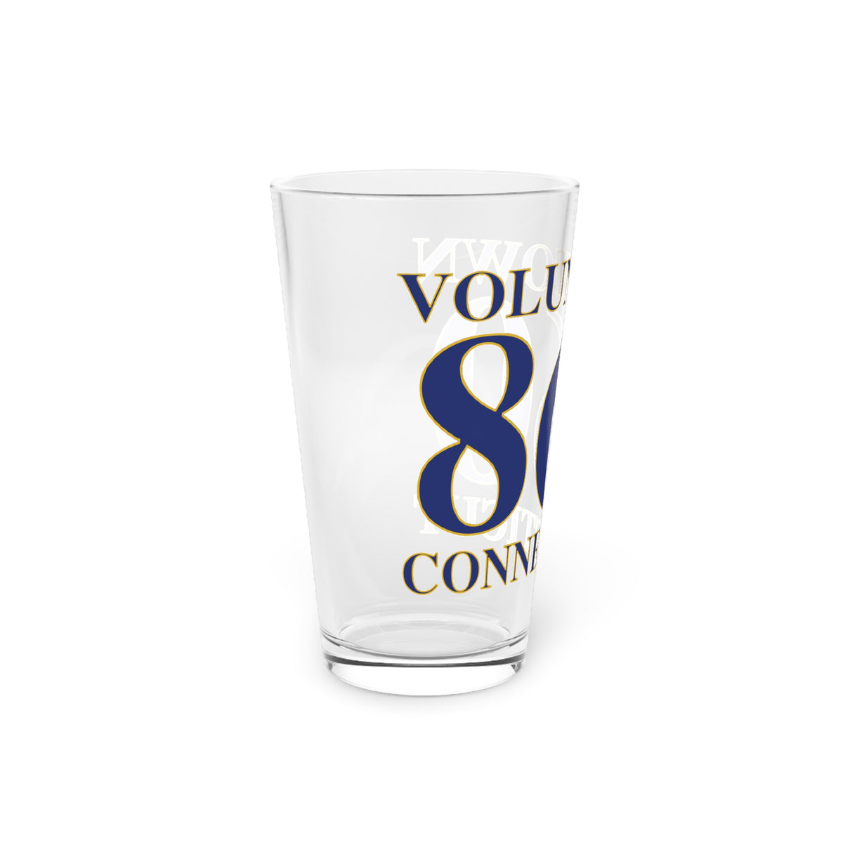 Voluntown 860 Connecticut Pint Glass, 16oz