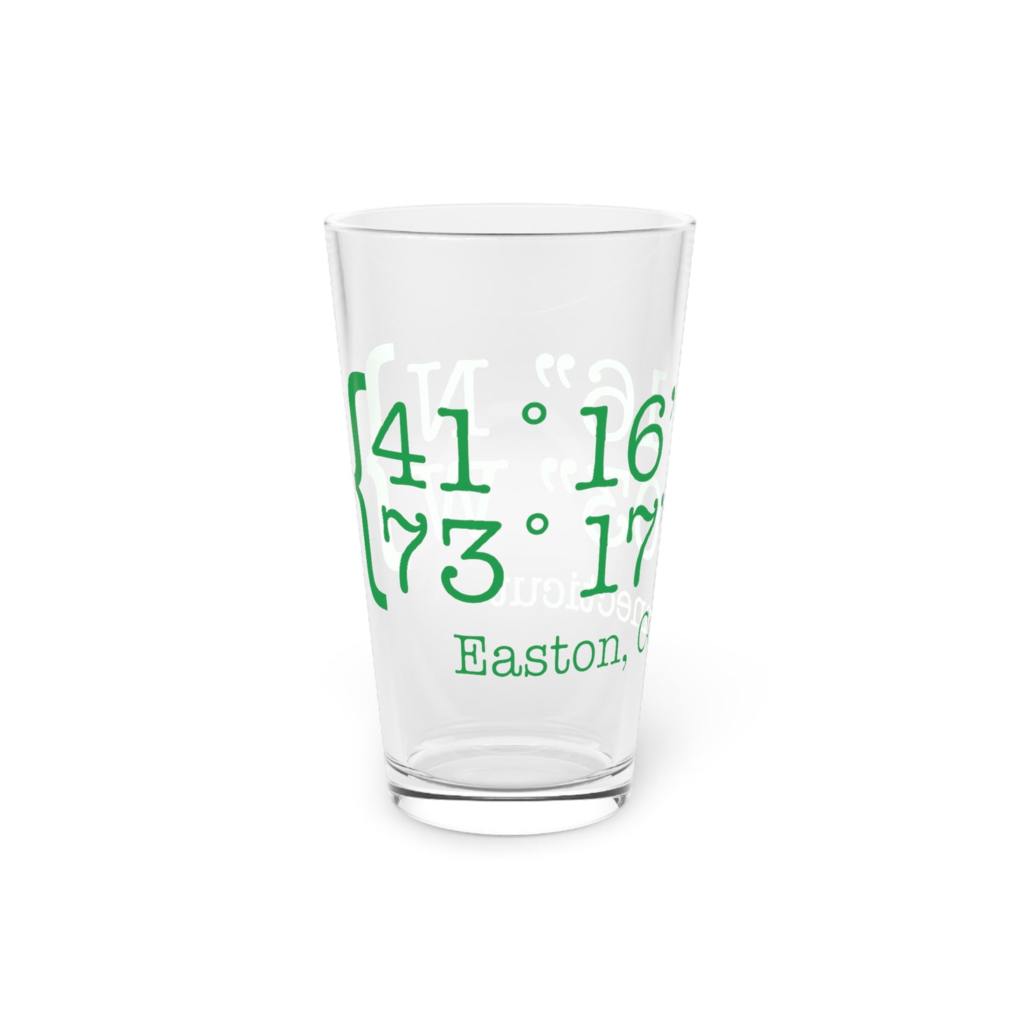 Easton Coordinates Pint Glass, 16oz