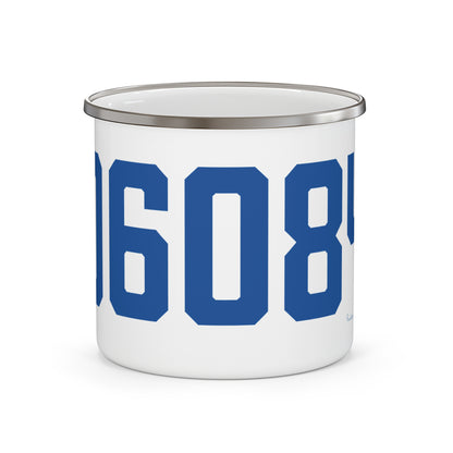 06084 Tolland Connecticut Zip Code Enamel Camping Mug
