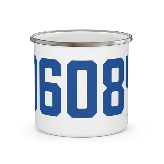06084 Tolland Connecticut Zip Code Enamel Camping Mug