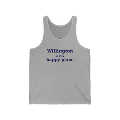 Willington is My Happy Place Unisex Jersey Tank Top