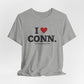 I Heart CONN. Unisex Jersey Short Sleeve T-Shirt