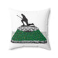 Minuteman Holiday Lights Spun Polyester Square Pillow