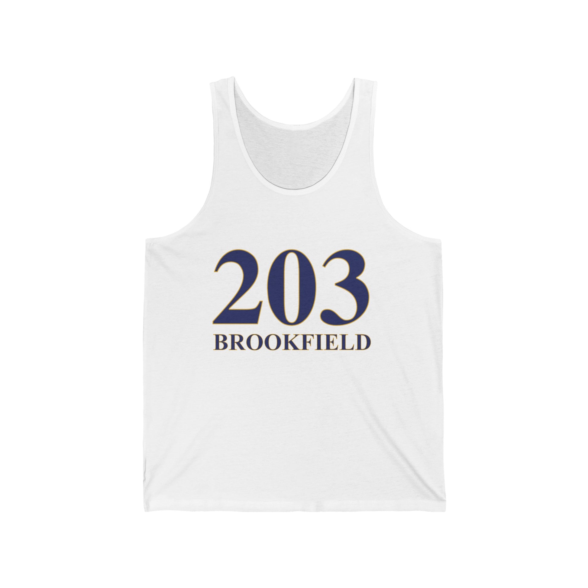 203 Brookfield, Brookfield ct unisex tank top shirt Finding Connecticut