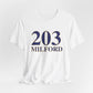 203 Milford // Milford CT unisex  t shirt // finding connecticut  