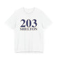 203 Shelton // Shelton CT  unisex t shirt  // finding connecticut 
