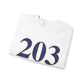 203 West Haven // west haven CT unisex sweatshirt  // finding connecticut 