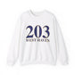 203 West Haven // west haven CT unisex sweatshirt  // finding connecticut 