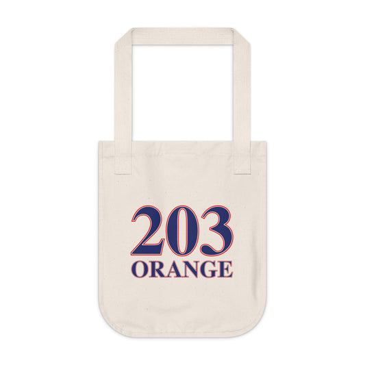 203 orange tote bag // orange connecticut gifts and merch // finding connecticut 