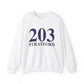 203 stratford // Stratford ct unisex sweatshirt   // finding connecticut 