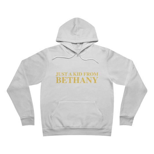 Just a kid from Bethany Unisex Sponge Fleece Pullover Hoodie