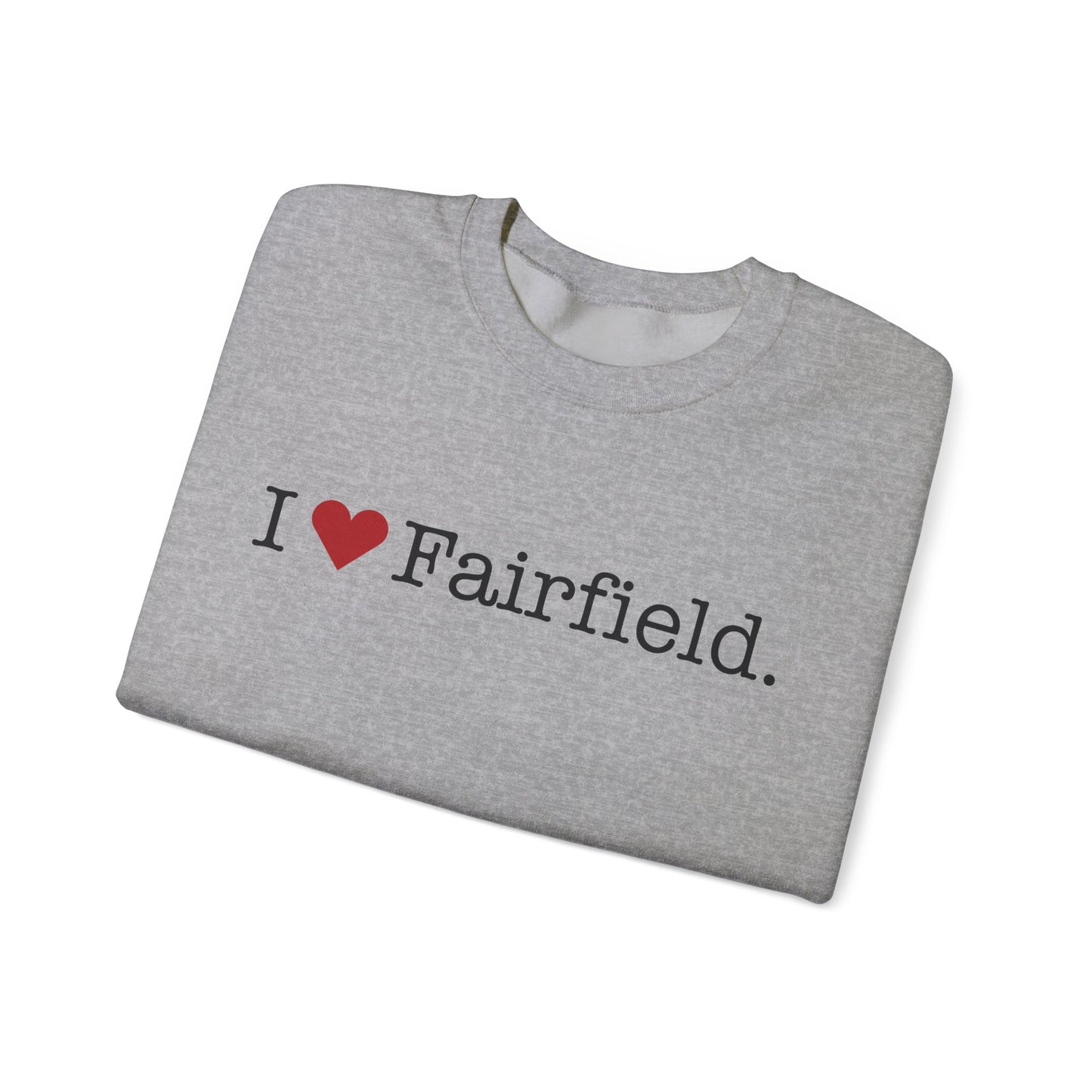 I Heart Fairfield. Unisex Heavy Blend™ Crewneck Sweatshirt