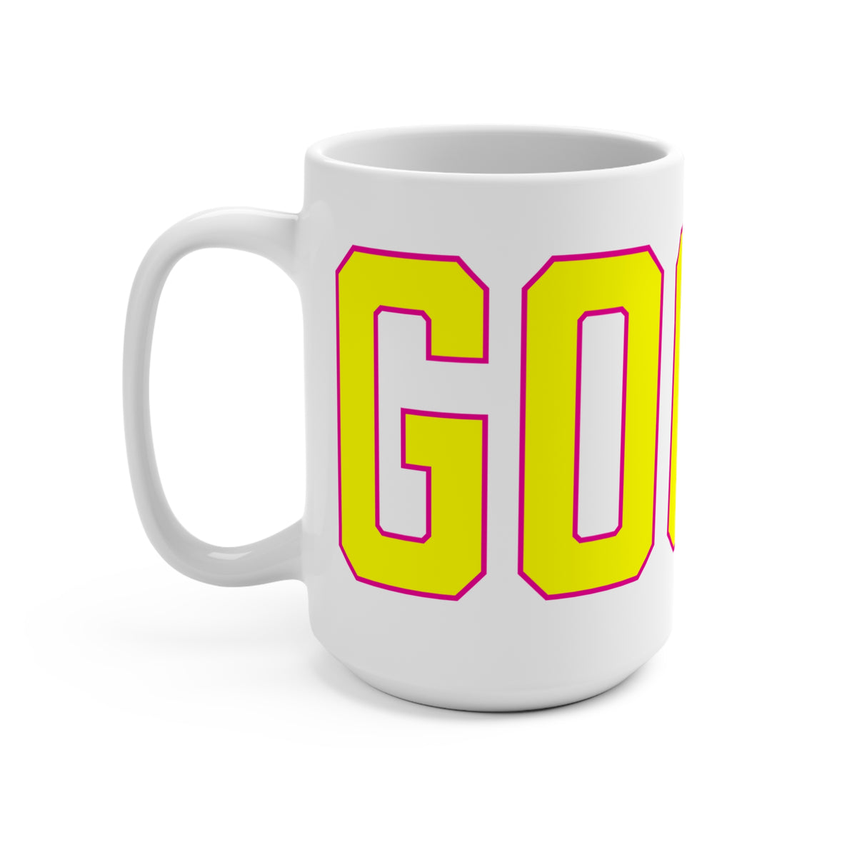 Goose Zip Code Yellow & Pink Mug 15oz