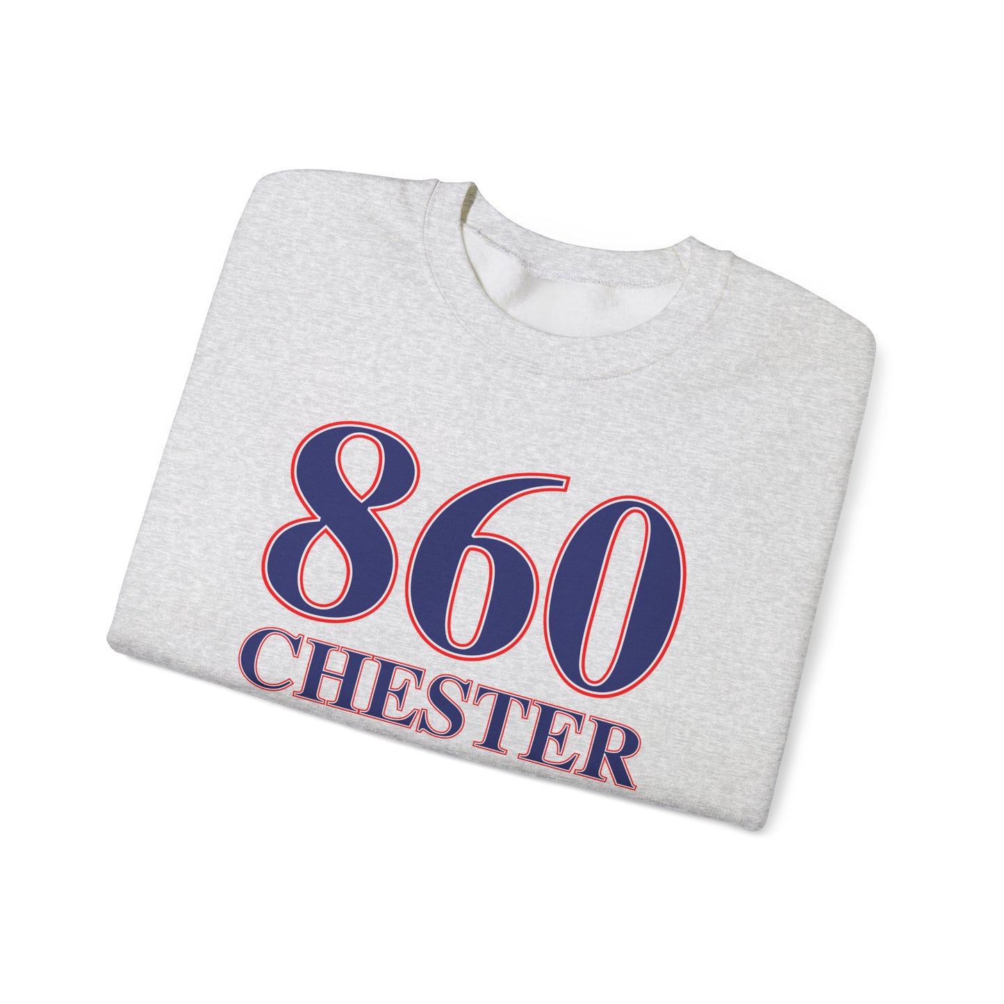 860 Chester Red White & Blue Unisex Heavy Blend™ Crewneck Sweatshirt