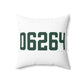06264 Scotland Connecticut Zip Code Spun Polyester Square Pillow