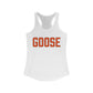 Goose Zip Code - Orange  & Green Women's Ideal Racerback Tank Top
