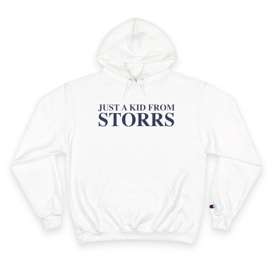 Just a kid from Storrs Champion Hoodie
