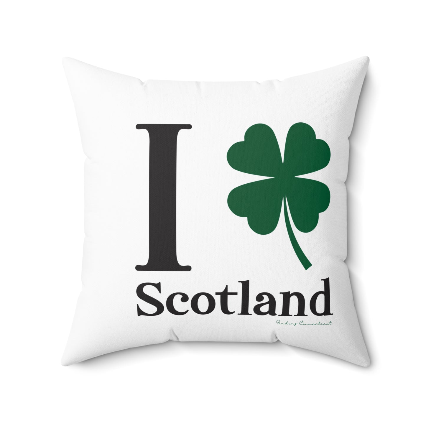 I Clover Scotland Spun Polyester Square Pillow