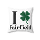 I Clover Fairfield Spun Polyester Square Pillow