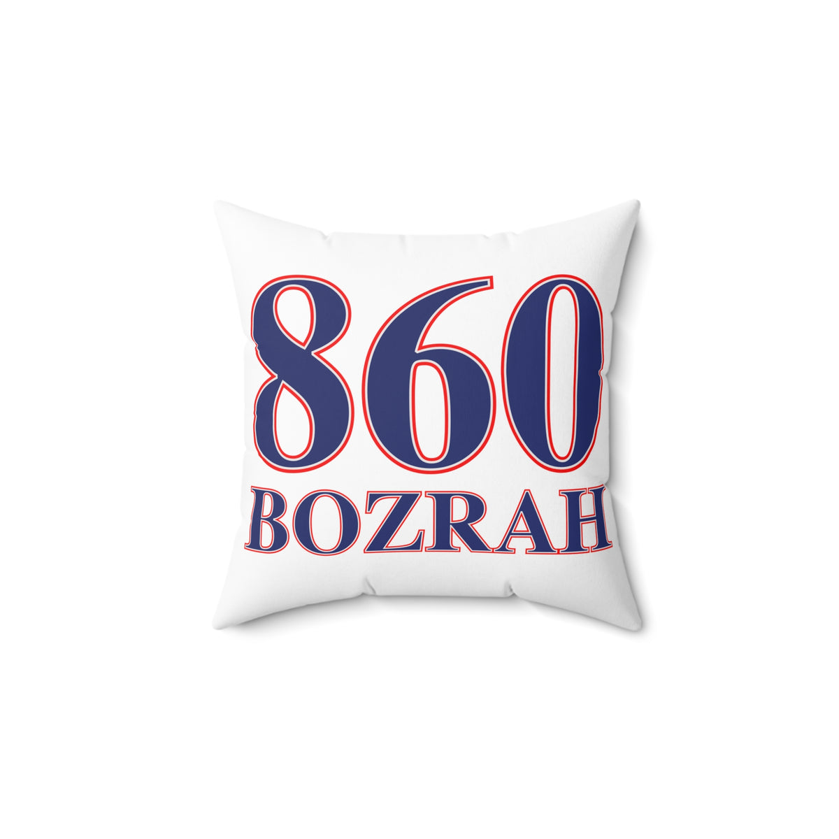 860 Bozrah Red, White & Blue Spun Polyester Square Pillow