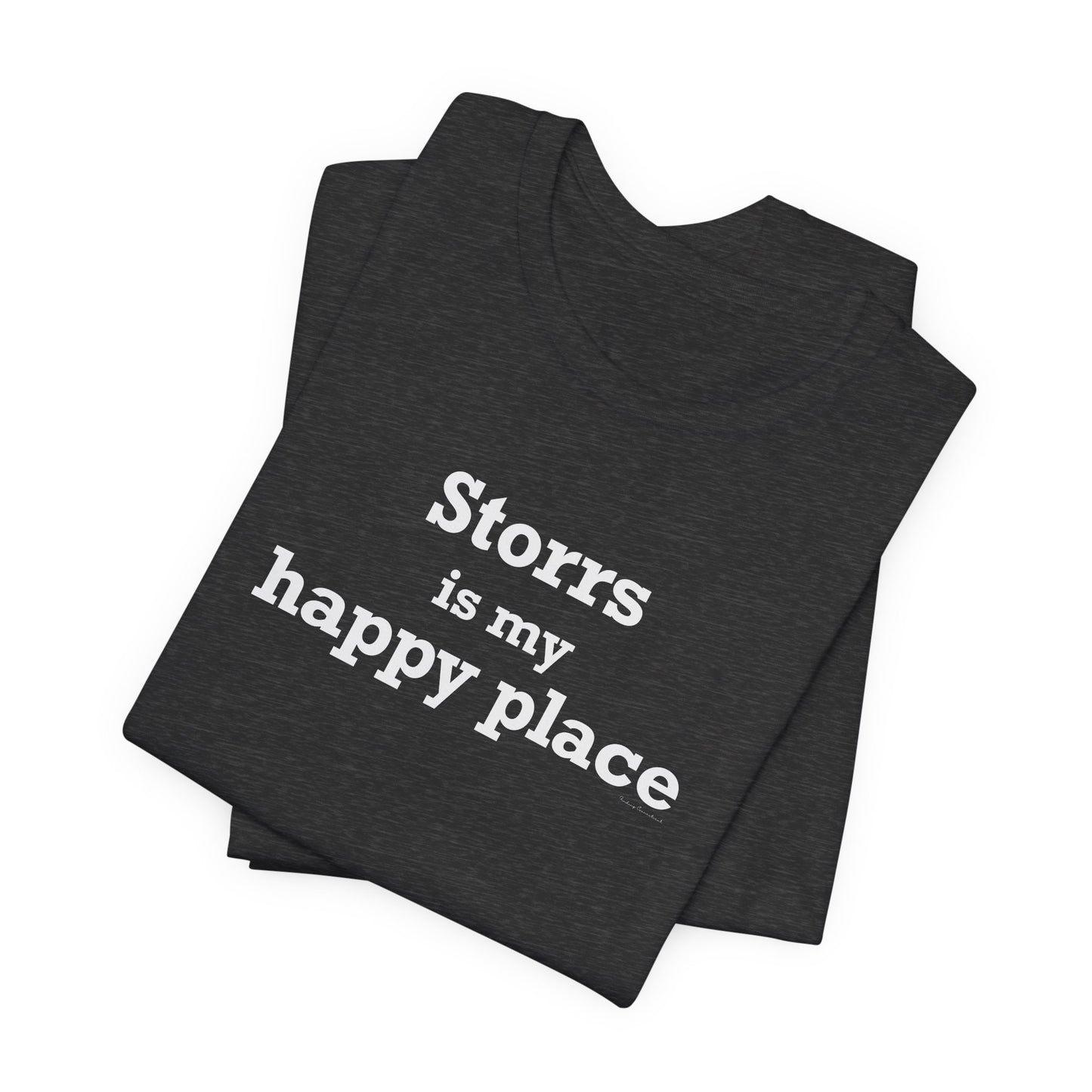 Storrs Is My Happy Place Unisex Jersey Short Sleeve T-Shirt
