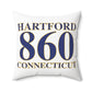 Hartford 860 Connecticut Polyester Square Pillow