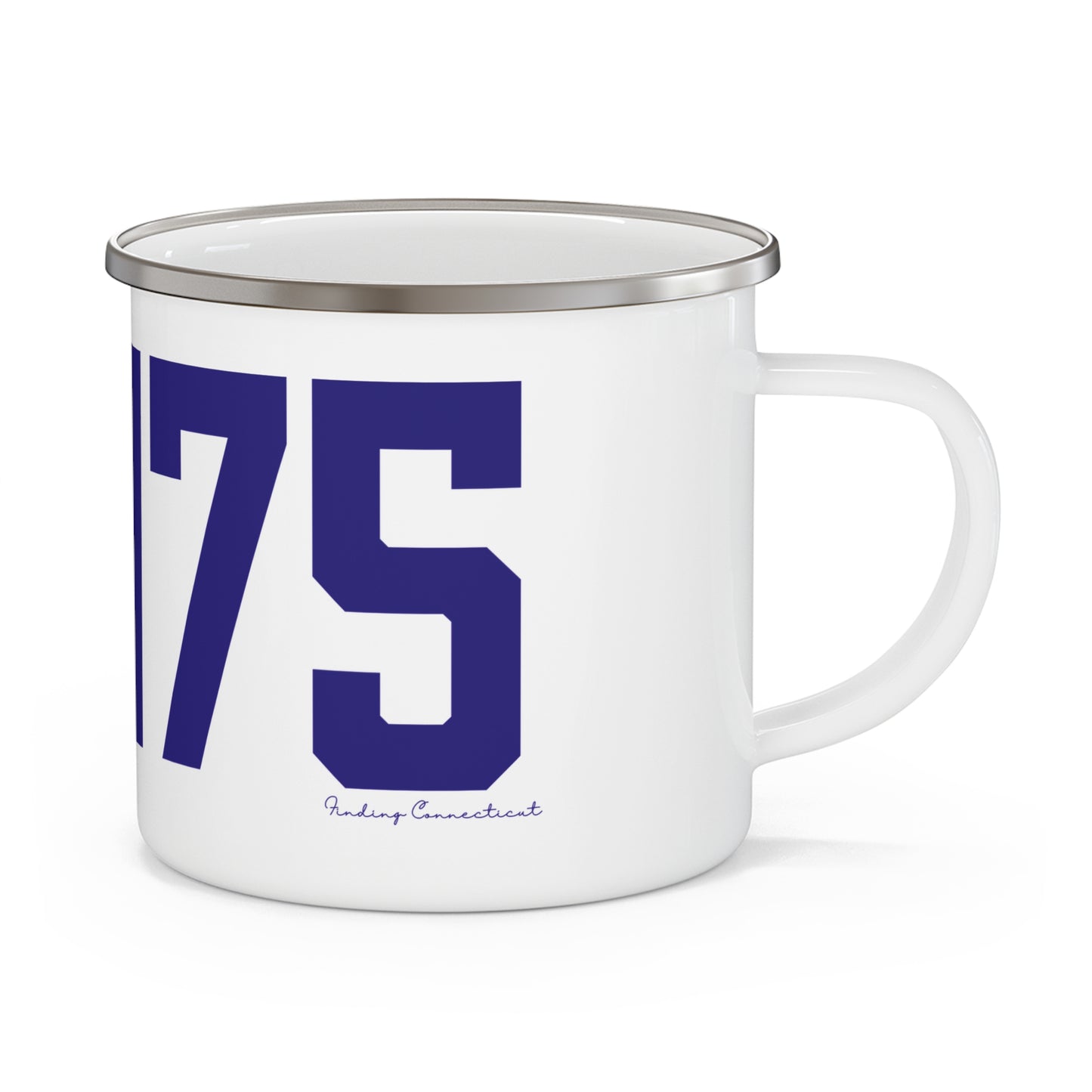 06475 Old Saybrook Connecticut Zip Code Enamel Camping Mug