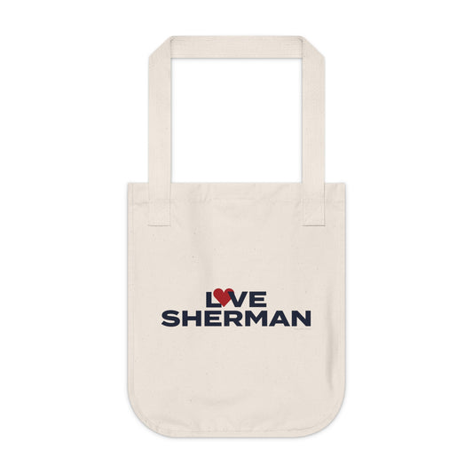 Love Sherman Organic Canvas Tote Bag