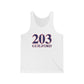 203 Guilford Red White & Blue Unisex Jersey Tank Top