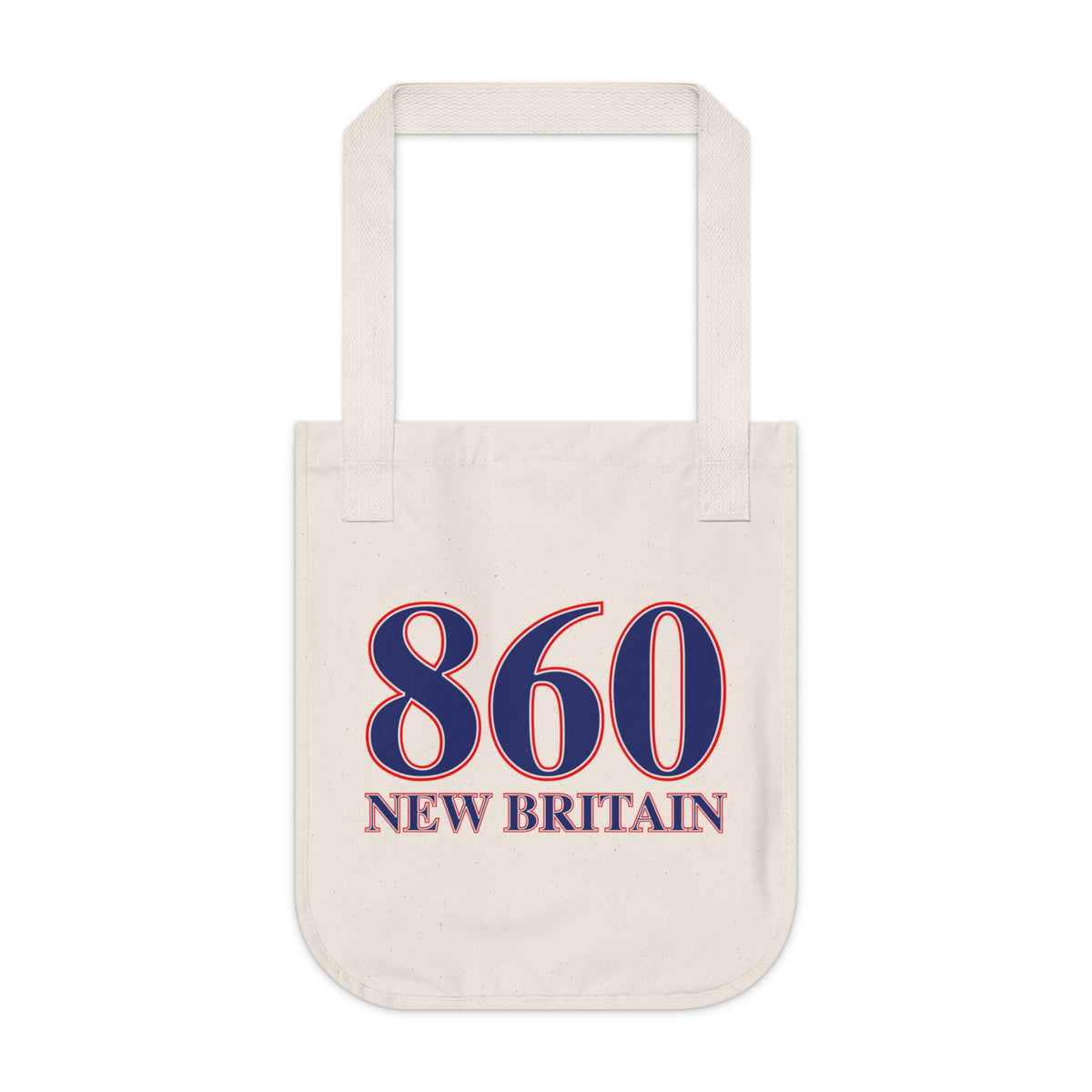 860 New Britain Red, White & Blue Organic Canvas Tote Bag