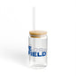 Love Brookfield Glass Can with Straw and Lid, 16oz
