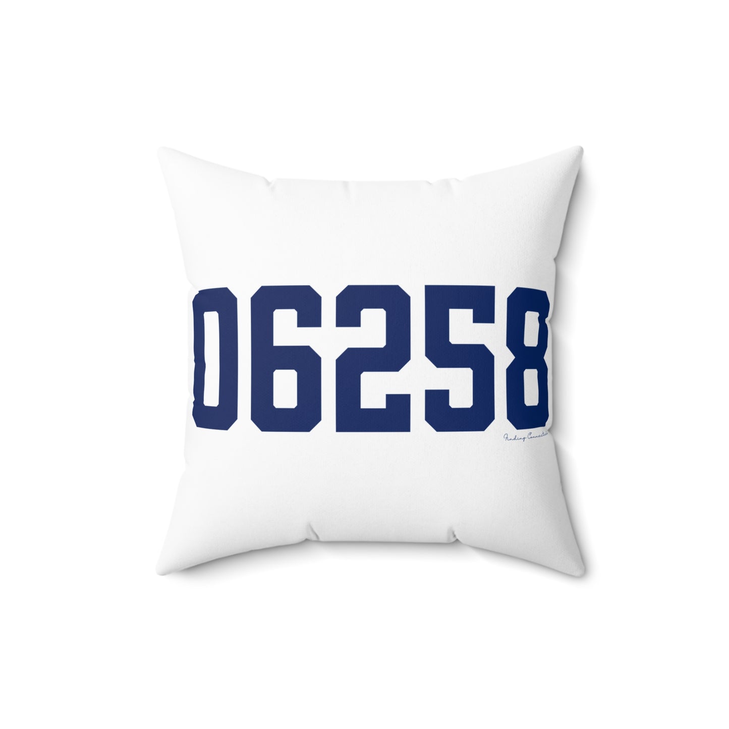 06258 Pomfret Connecticut Zip Code Spun Polyester Square Pillow