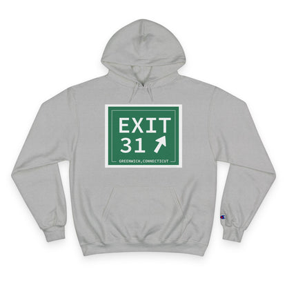 Vintage Exit 31 Merritt Parkway Sign Champion Hoodie