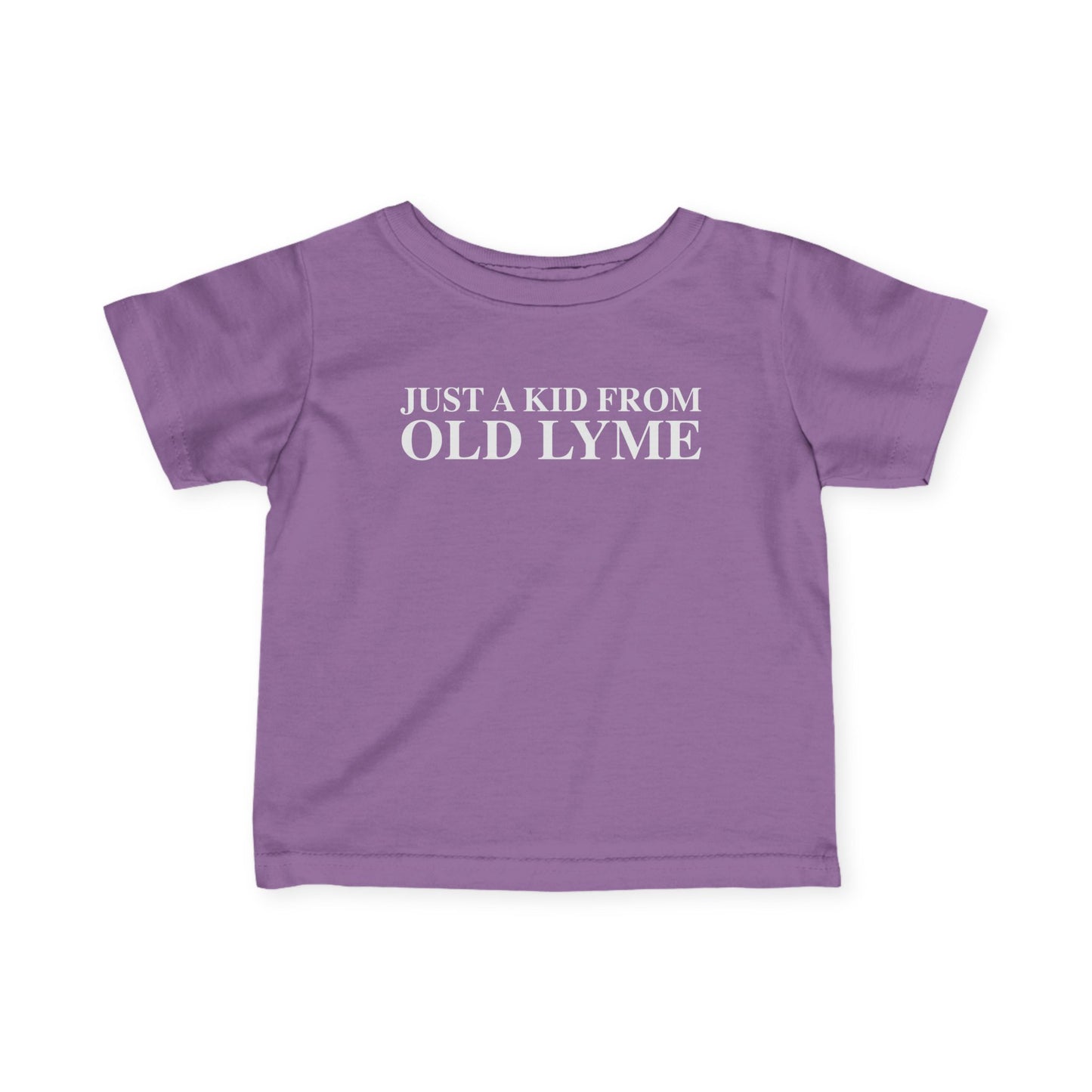 Just a kid from Old Lyme Infant Fine Jersey T-Shirt