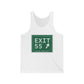 Vintage Exit 55 WCP Sign Unisex Jersey Tank Top