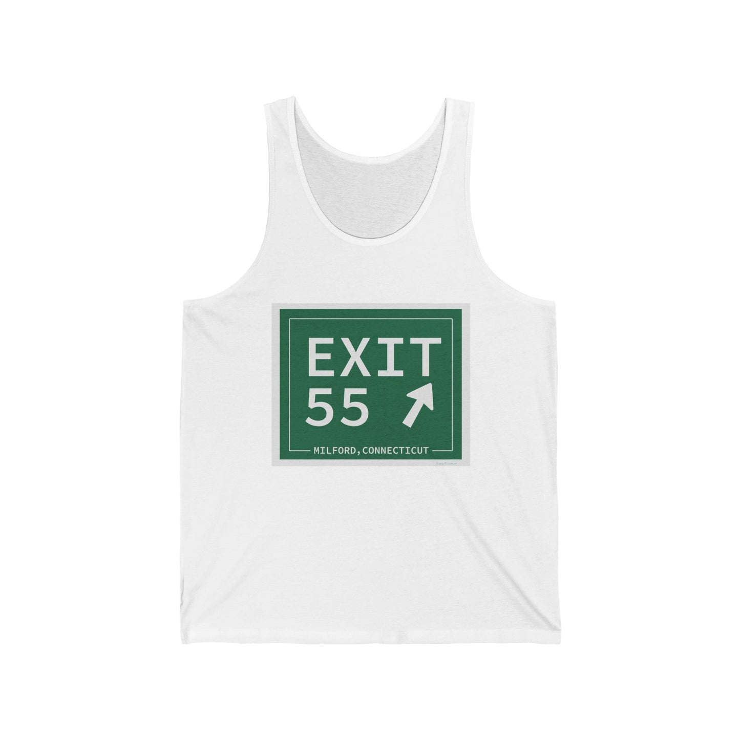 Vintage Exit 55 WCP Sign Unisex Jersey Tank Top