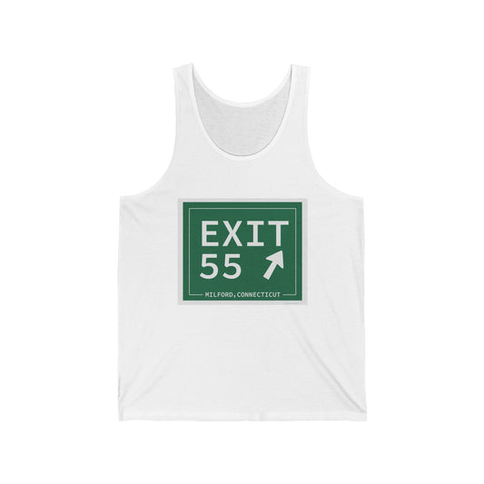 Vintage Exit 55 WCP Sign Unisex Jersey Tank Top