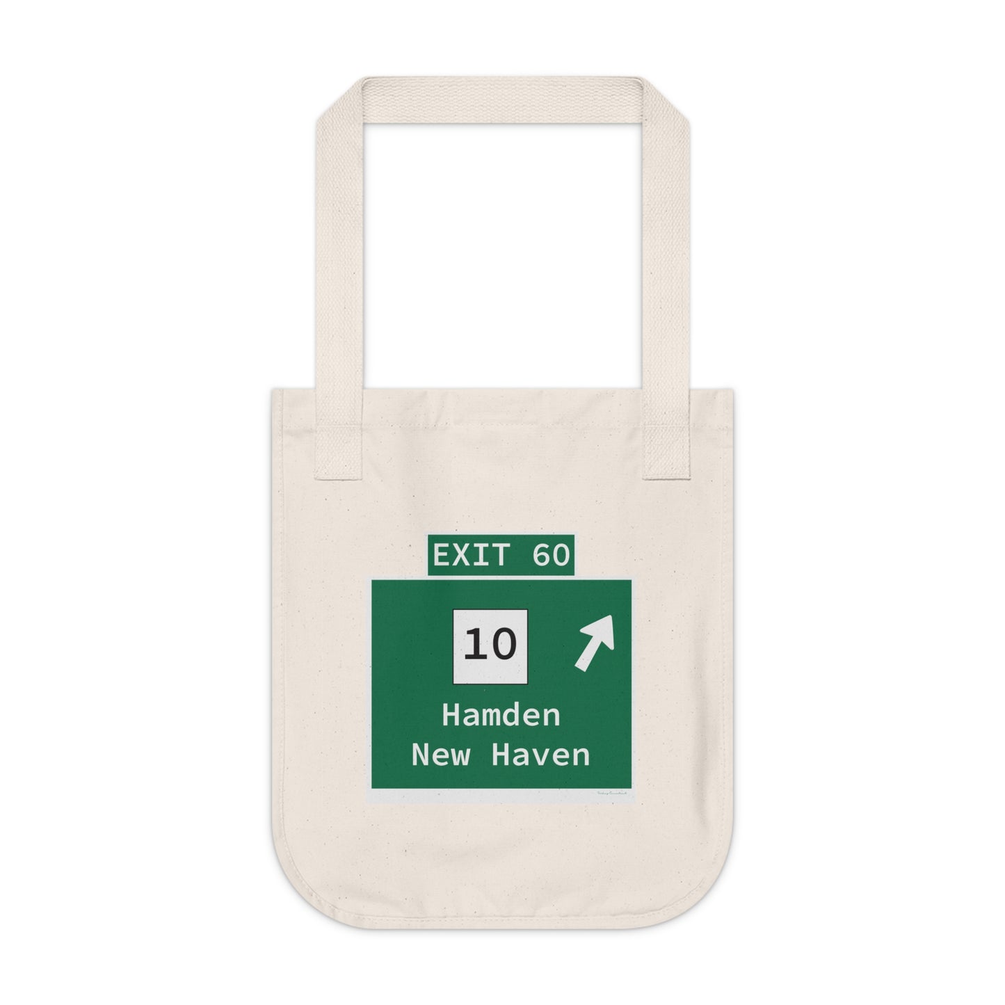 Vintage WCP Exit 60 Sign Organic Canvas Tote Bag
